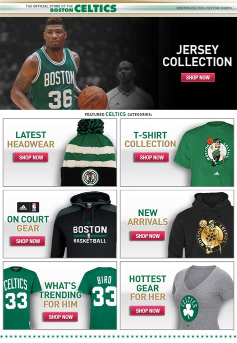 boston celtics clothing store